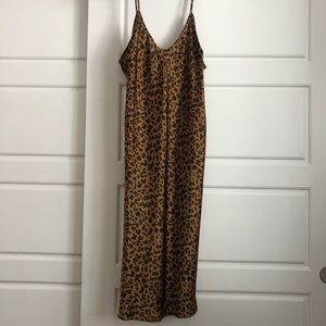 Leopard Print Slip Dress
